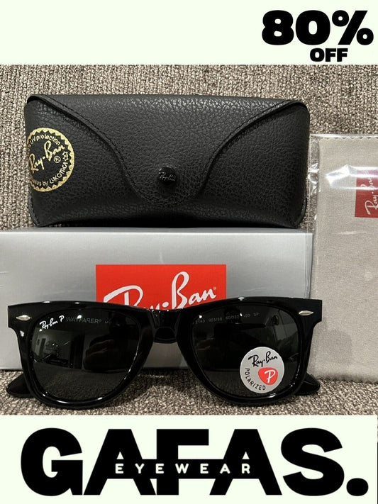 Ray-Ban Wayfarer Polarized Glasses Deal + Ray-Ban Box and accessories